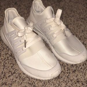 White Adidas Tubular